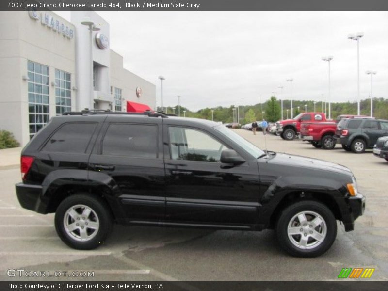 Black / Medium Slate Gray 2007 Jeep Grand Cherokee Laredo 4x4