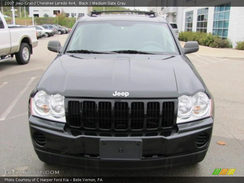 Black / Medium Slate Gray 2007 Jeep Grand Cherokee Laredo 4x4