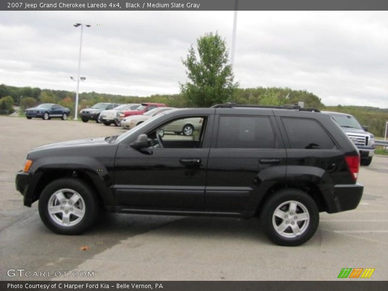 Black / Medium Slate Gray 2007 Jeep Grand Cherokee Laredo 4x4