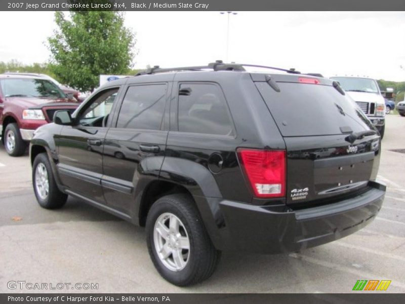Black / Medium Slate Gray 2007 Jeep Grand Cherokee Laredo 4x4