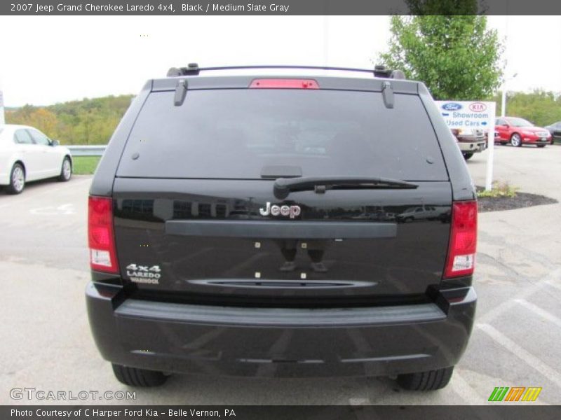 Black / Medium Slate Gray 2007 Jeep Grand Cherokee Laredo 4x4