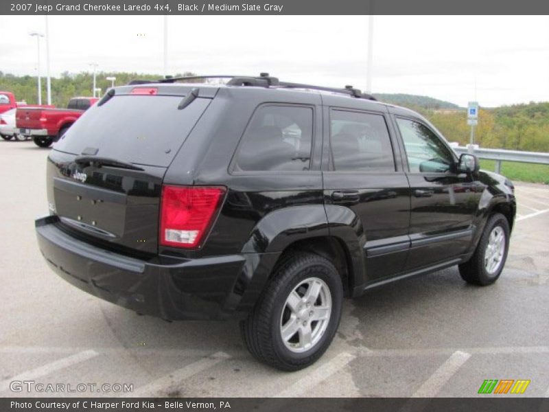 Black / Medium Slate Gray 2007 Jeep Grand Cherokee Laredo 4x4