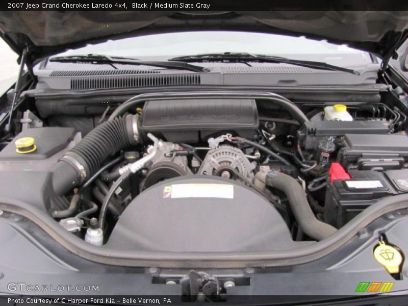 Black / Medium Slate Gray 2007 Jeep Grand Cherokee Laredo 4x4