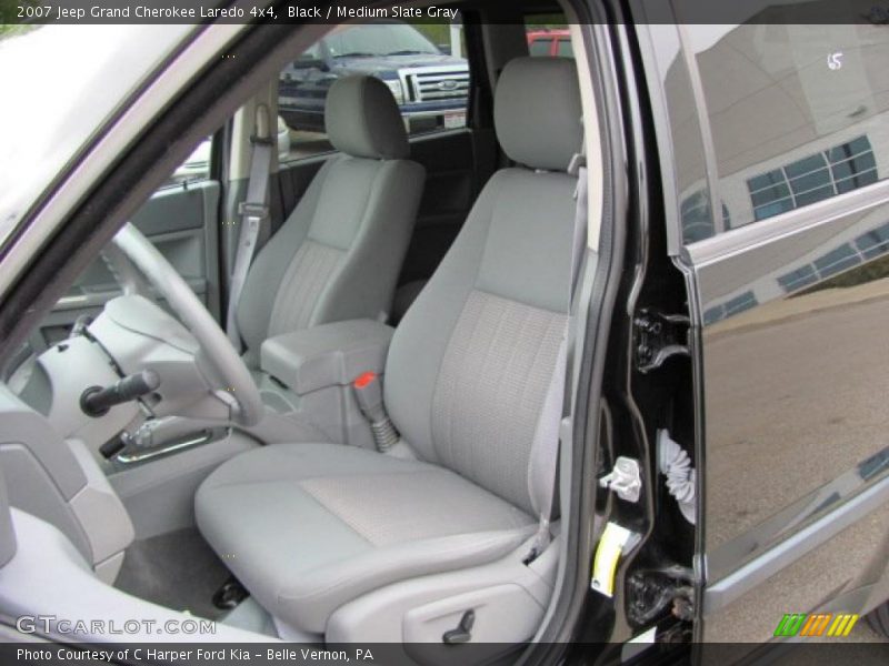 Black / Medium Slate Gray 2007 Jeep Grand Cherokee Laredo 4x4