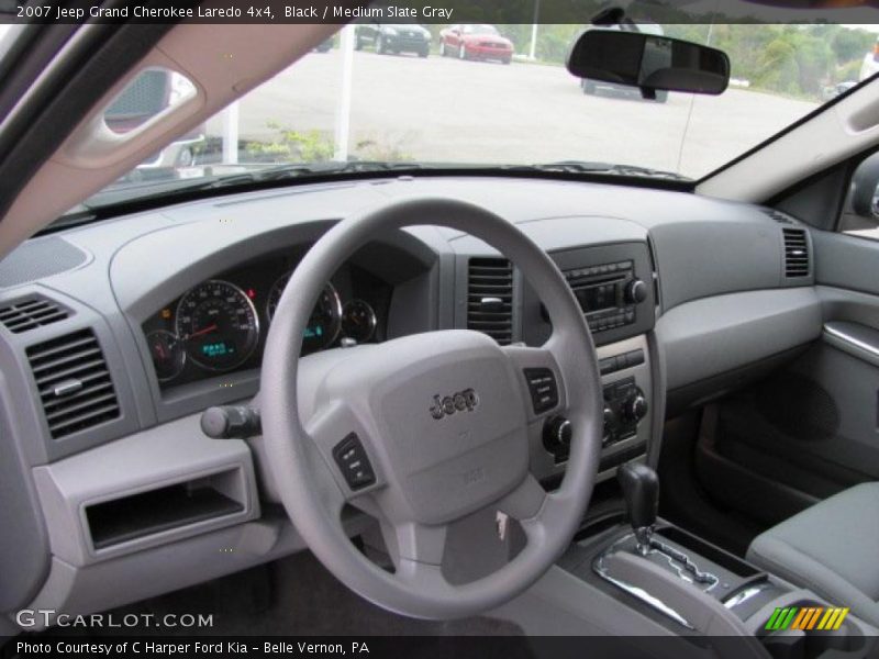 Black / Medium Slate Gray 2007 Jeep Grand Cherokee Laredo 4x4