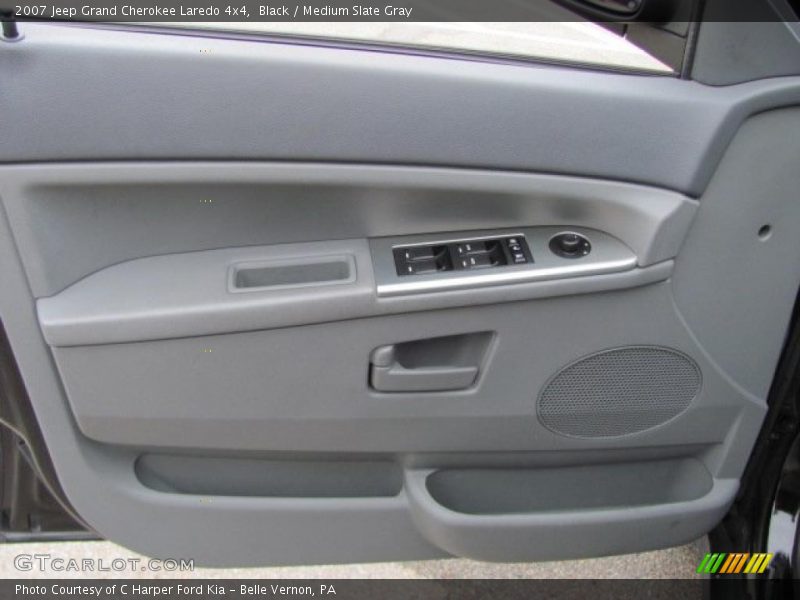 Black / Medium Slate Gray 2007 Jeep Grand Cherokee Laredo 4x4