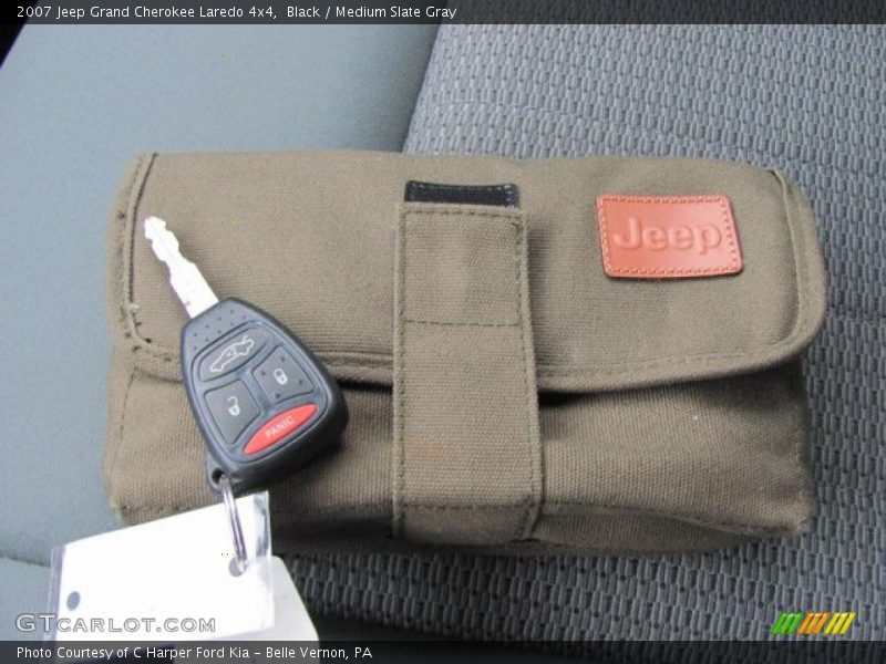 Black / Medium Slate Gray 2007 Jeep Grand Cherokee Laredo 4x4