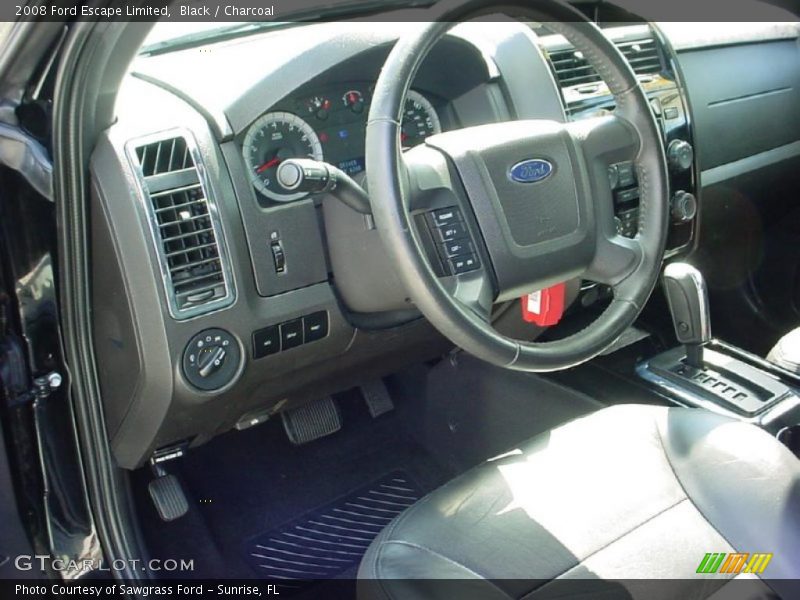  2008 Escape Limited Charcoal Interior