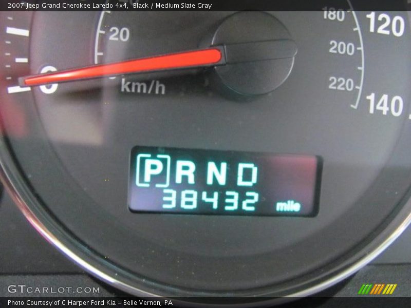 Black / Medium Slate Gray 2007 Jeep Grand Cherokee Laredo 4x4