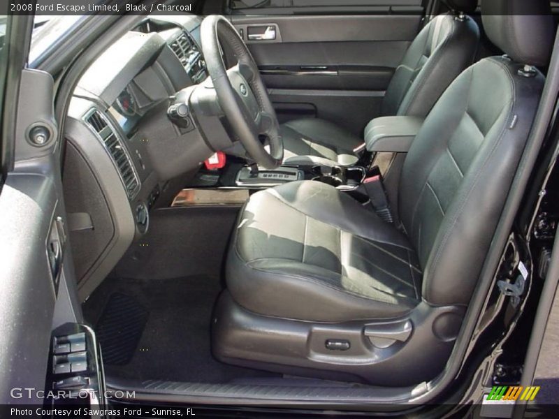  2008 Escape Limited Charcoal Interior