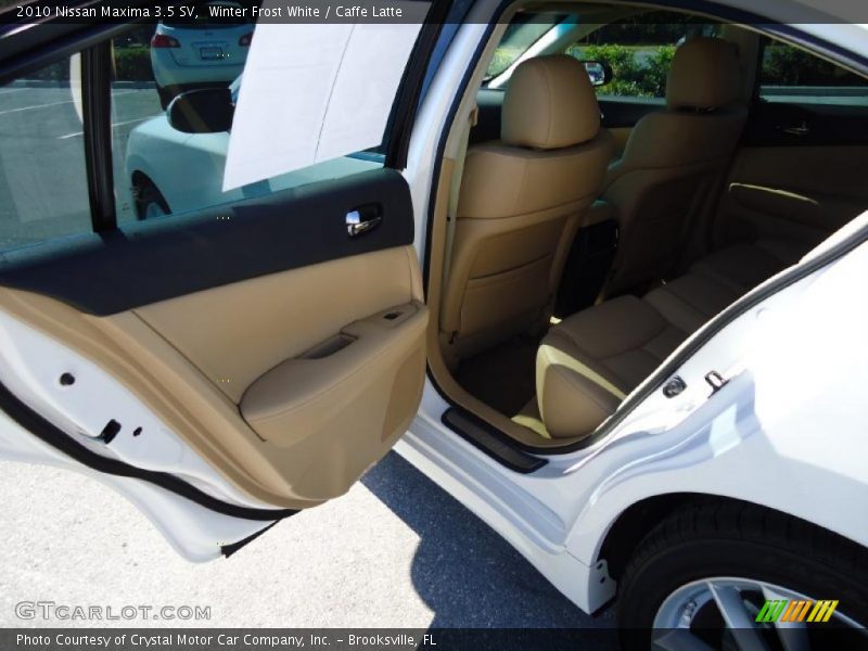 Winter Frost White / Caffe Latte 2010 Nissan Maxima 3.5 SV