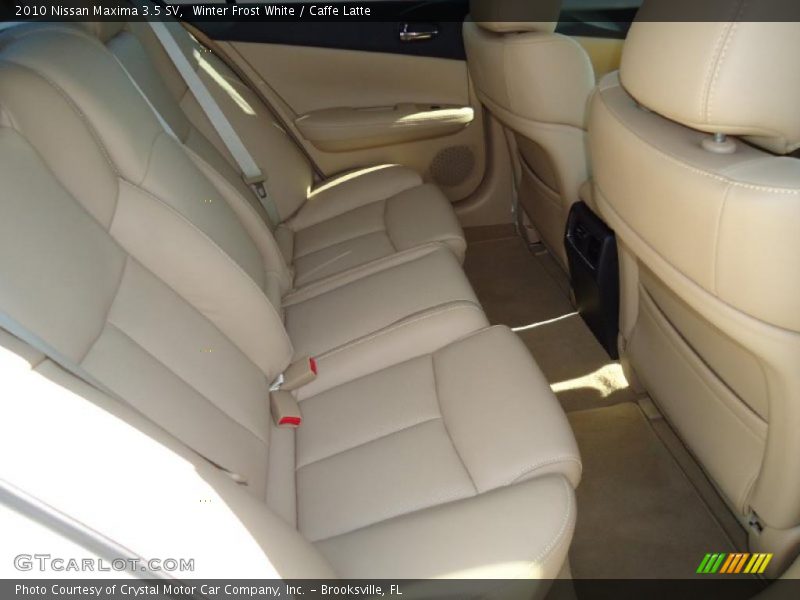 Winter Frost White / Caffe Latte 2010 Nissan Maxima 3.5 SV