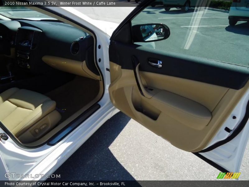 Winter Frost White / Caffe Latte 2010 Nissan Maxima 3.5 SV