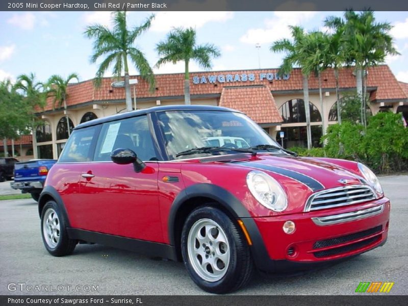 Chili Red / Panther Black 2005 Mini Cooper Hardtop