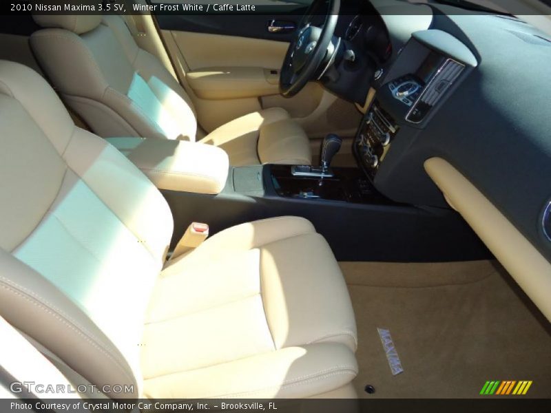 Winter Frost White / Caffe Latte 2010 Nissan Maxima 3.5 SV