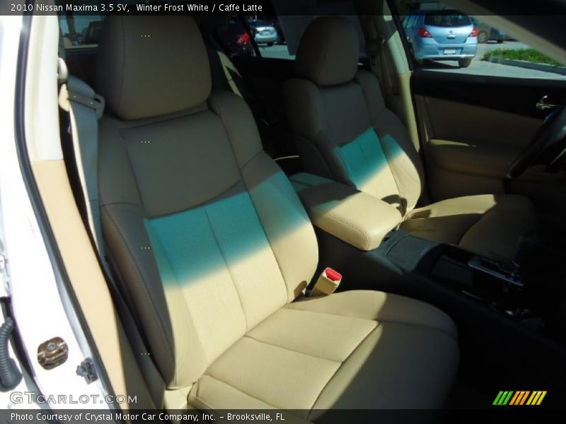 Winter Frost White / Caffe Latte 2010 Nissan Maxima 3.5 SV