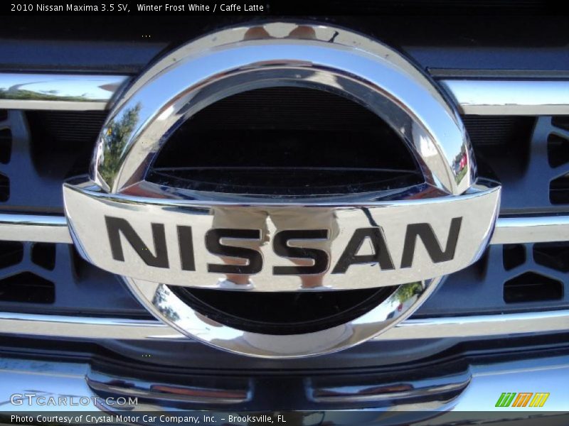 Winter Frost White / Caffe Latte 2010 Nissan Maxima 3.5 SV