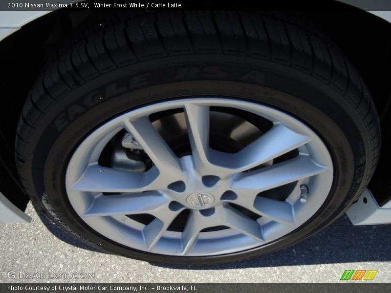 Winter Frost White / Caffe Latte 2010 Nissan Maxima 3.5 SV