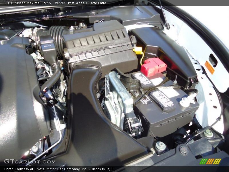 Winter Frost White / Caffe Latte 2010 Nissan Maxima 3.5 SV