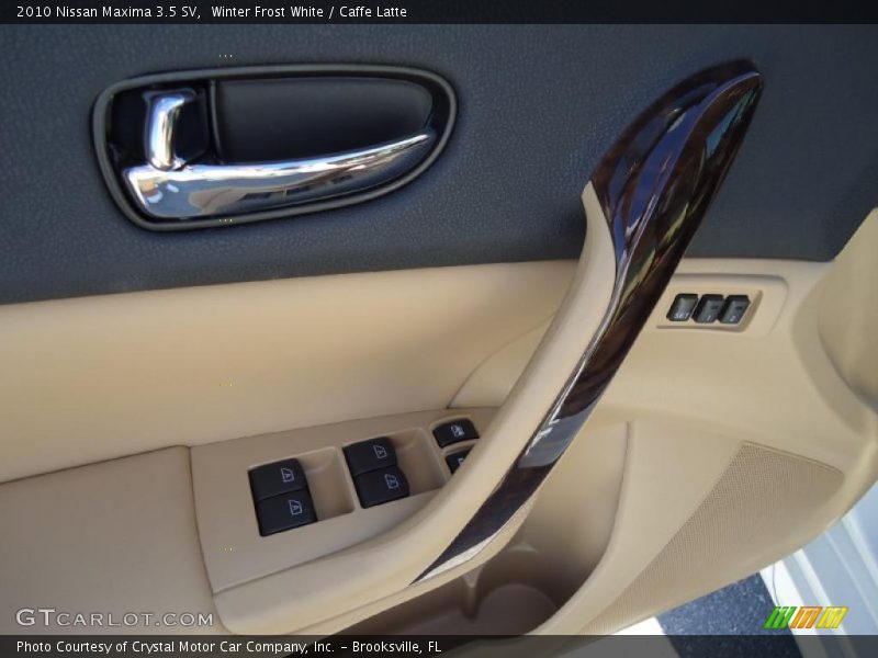 Winter Frost White / Caffe Latte 2010 Nissan Maxima 3.5 SV