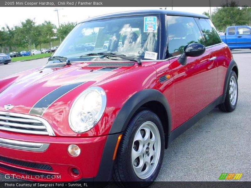 Chili Red / Panther Black 2005 Mini Cooper Hardtop