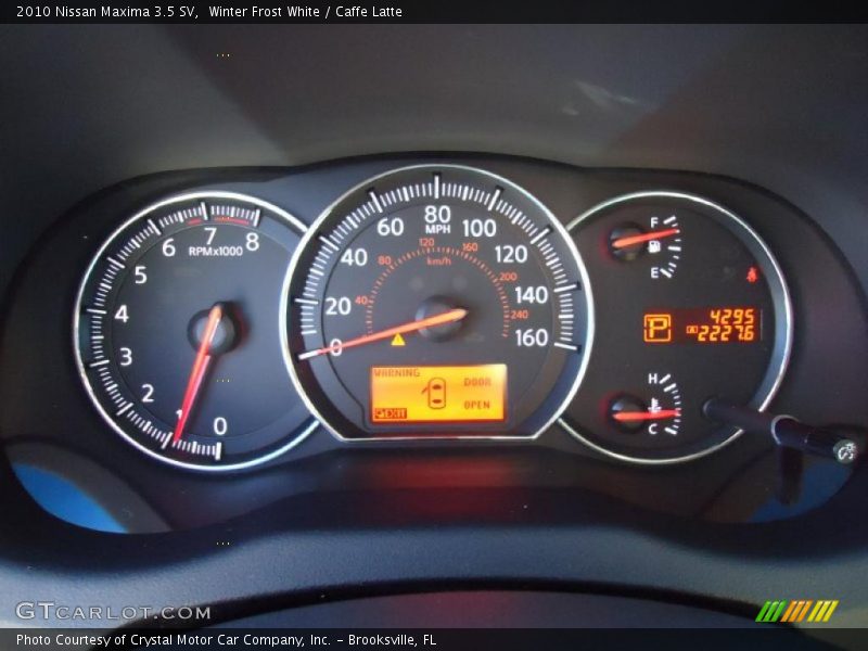 Winter Frost White / Caffe Latte 2010 Nissan Maxima 3.5 SV