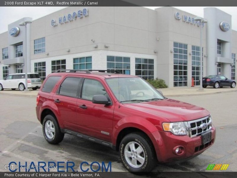 Redfire Metallic / Camel 2008 Ford Escape XLT 4WD