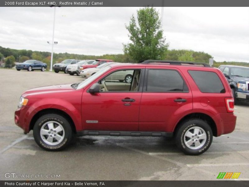 Redfire Metallic / Camel 2008 Ford Escape XLT 4WD