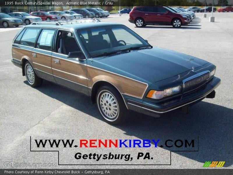 Adriatic Blue Metallic / Gray 1995 Buick Century Special Wagon