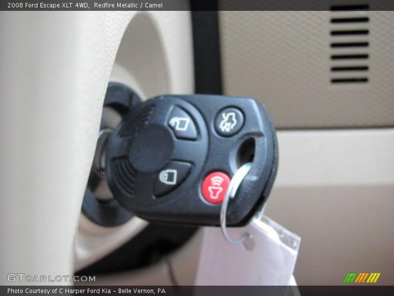 Redfire Metallic / Camel 2008 Ford Escape XLT 4WD