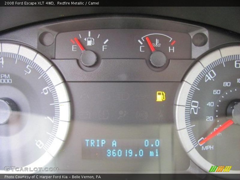 Redfire Metallic / Camel 2008 Ford Escape XLT 4WD