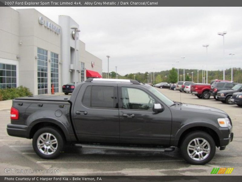 Alloy Grey Metallic / Dark Charcoal/Camel 2007 Ford Explorer Sport Trac Limited 4x4