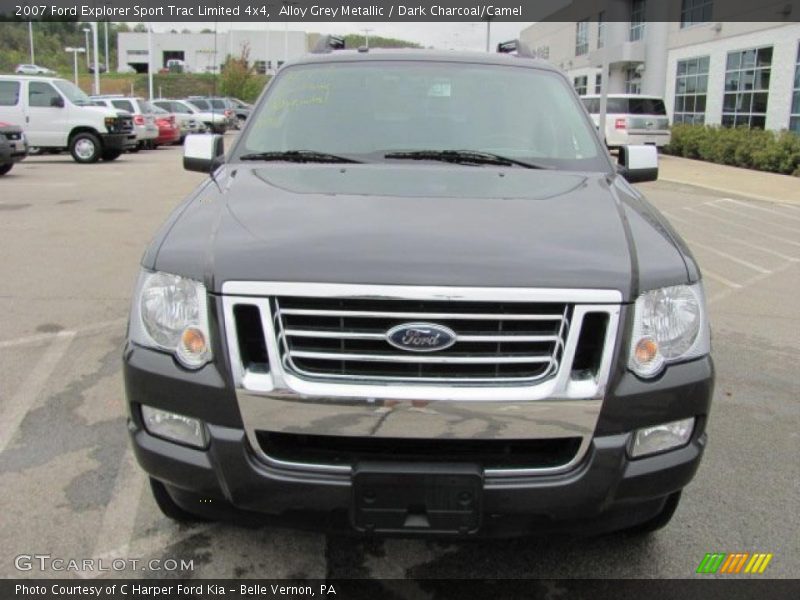 Alloy Grey Metallic / Dark Charcoal/Camel 2007 Ford Explorer Sport Trac Limited 4x4