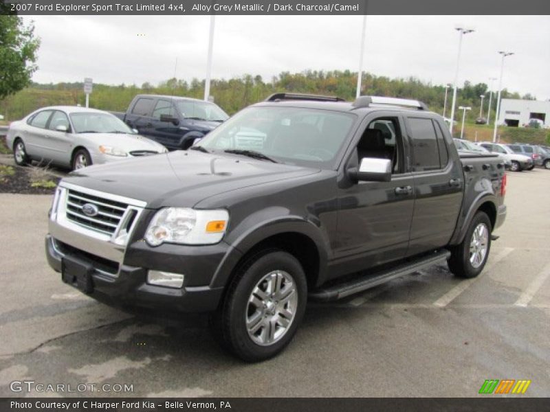 Alloy Grey Metallic / Dark Charcoal/Camel 2007 Ford Explorer Sport Trac Limited 4x4