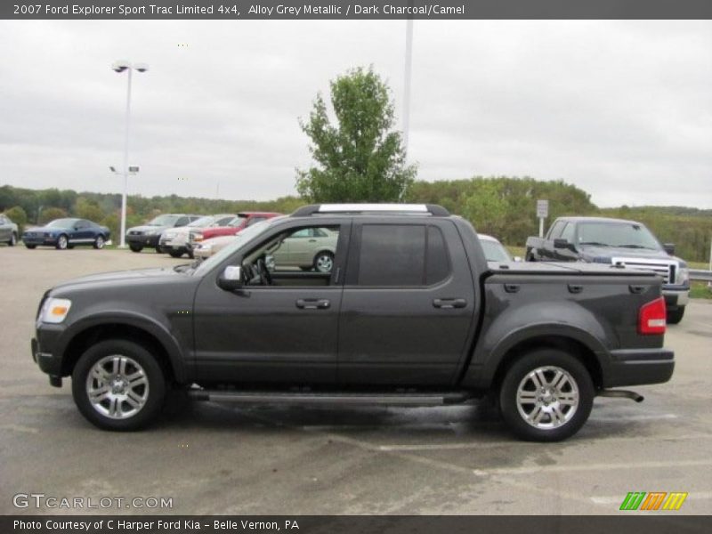 Alloy Grey Metallic / Dark Charcoal/Camel 2007 Ford Explorer Sport Trac Limited 4x4
