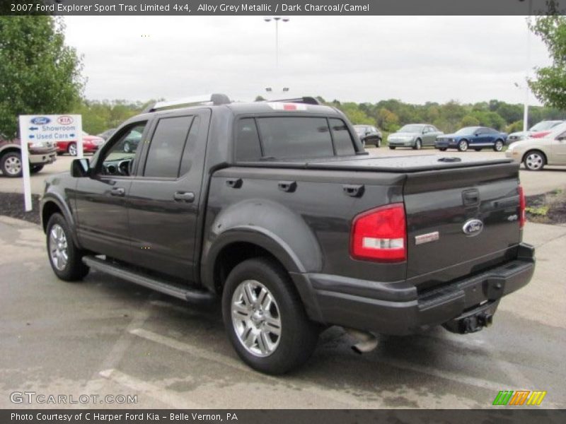 Alloy Grey Metallic / Dark Charcoal/Camel 2007 Ford Explorer Sport Trac Limited 4x4