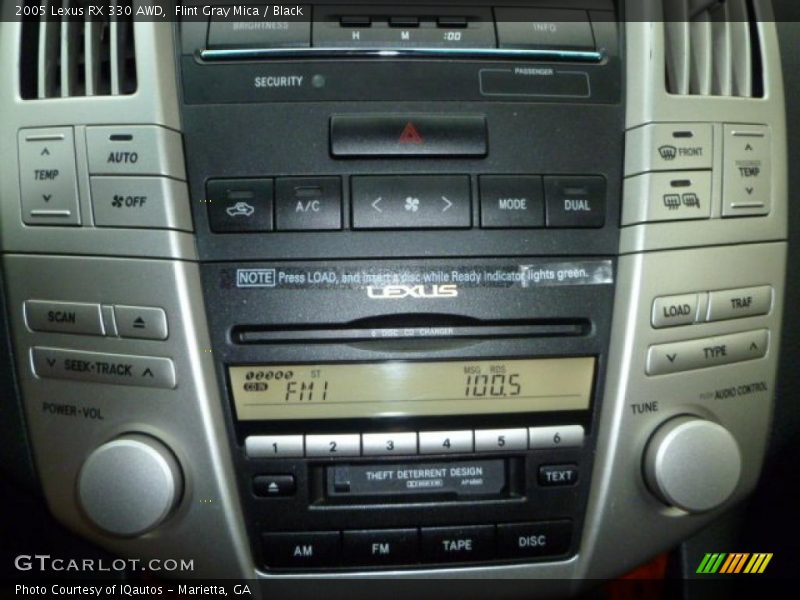 Controls of 2005 RX 330 AWD