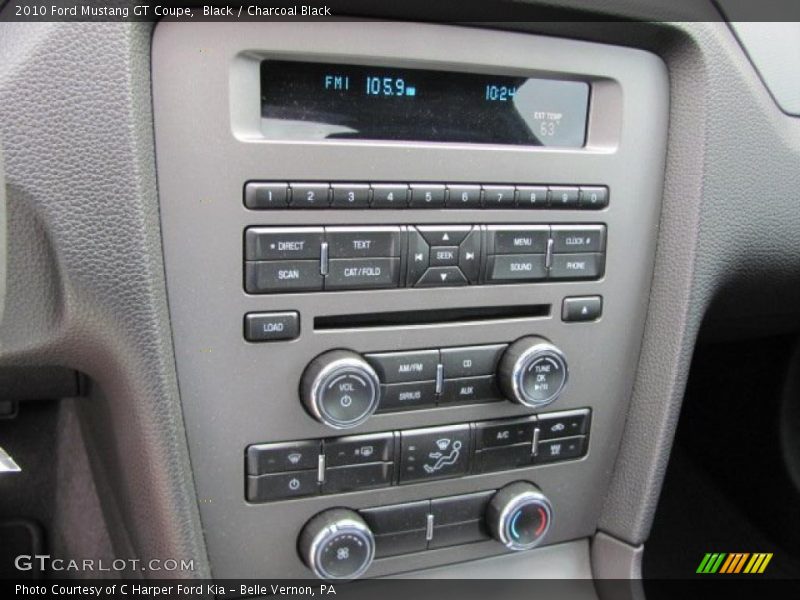 Controls of 2010 Mustang GT Coupe