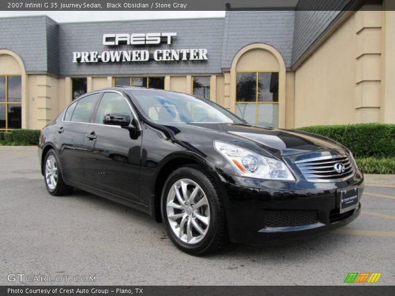 Black Obsidian / Stone Gray 2007 Infiniti G 35 Journey Sedan