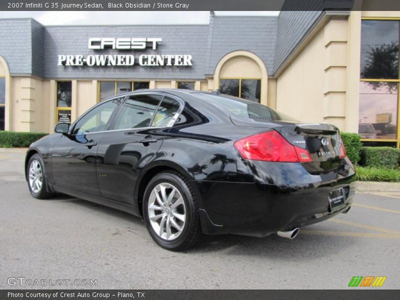 Black Obsidian / Stone Gray 2007 Infiniti G 35 Journey Sedan