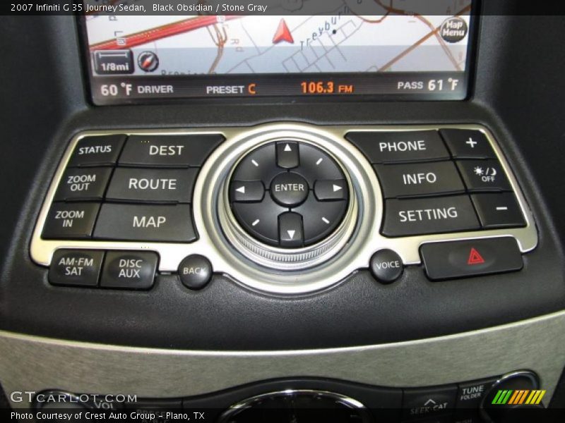 Controls of 2007 G 35 Journey Sedan