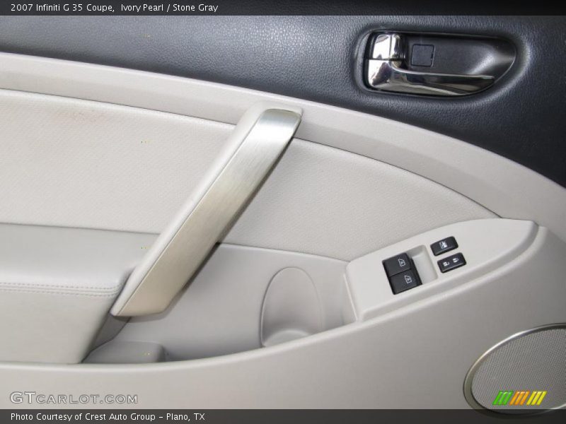 Ivory Pearl / Stone Gray 2007 Infiniti G 35 Coupe