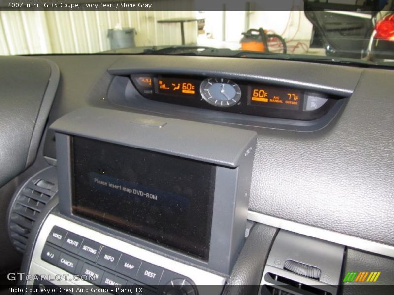 Ivory Pearl / Stone Gray 2007 Infiniti G 35 Coupe
