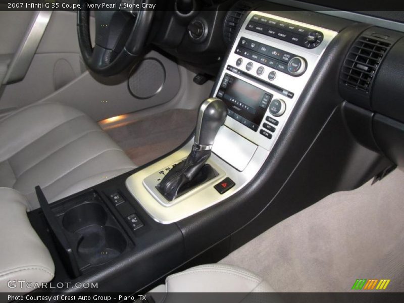 Ivory Pearl / Stone Gray 2007 Infiniti G 35 Coupe