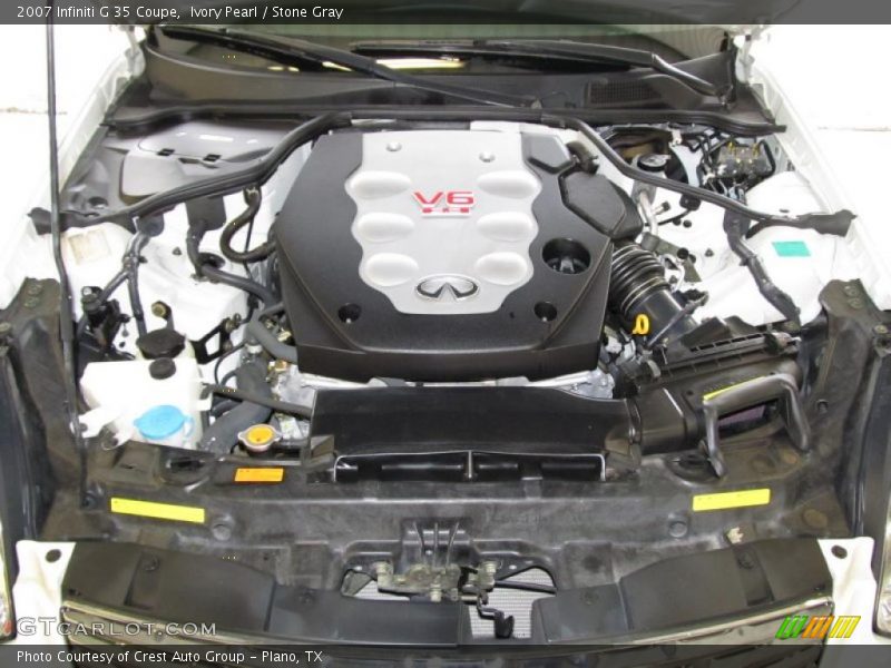 Ivory Pearl / Stone Gray 2007 Infiniti G 35 Coupe