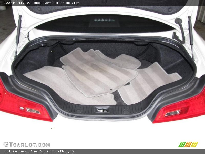 Ivory Pearl / Stone Gray 2007 Infiniti G 35 Coupe