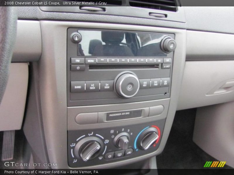 Controls of 2008 Cobalt LS Coupe