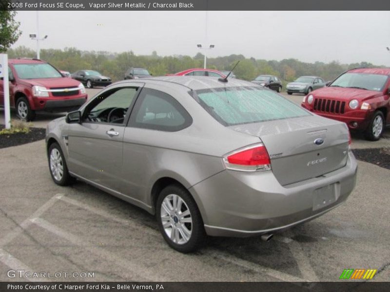 Vapor Silver Metallic / Charcoal Black 2008 Ford Focus SE Coupe