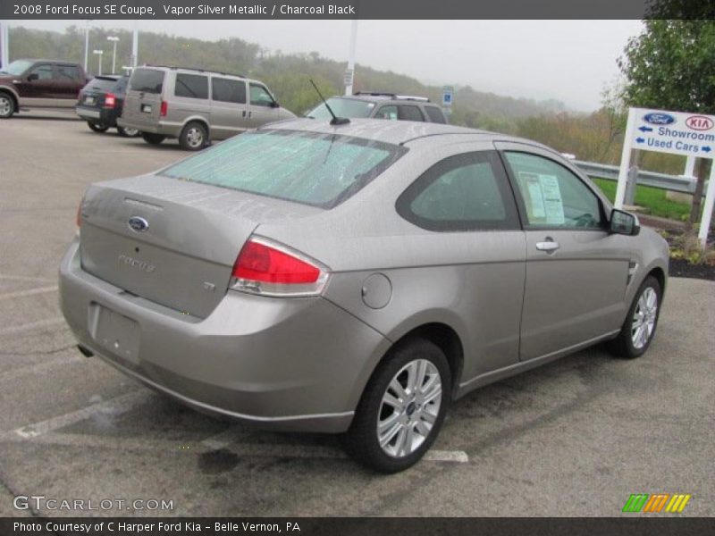 Vapor Silver Metallic / Charcoal Black 2008 Ford Focus SE Coupe