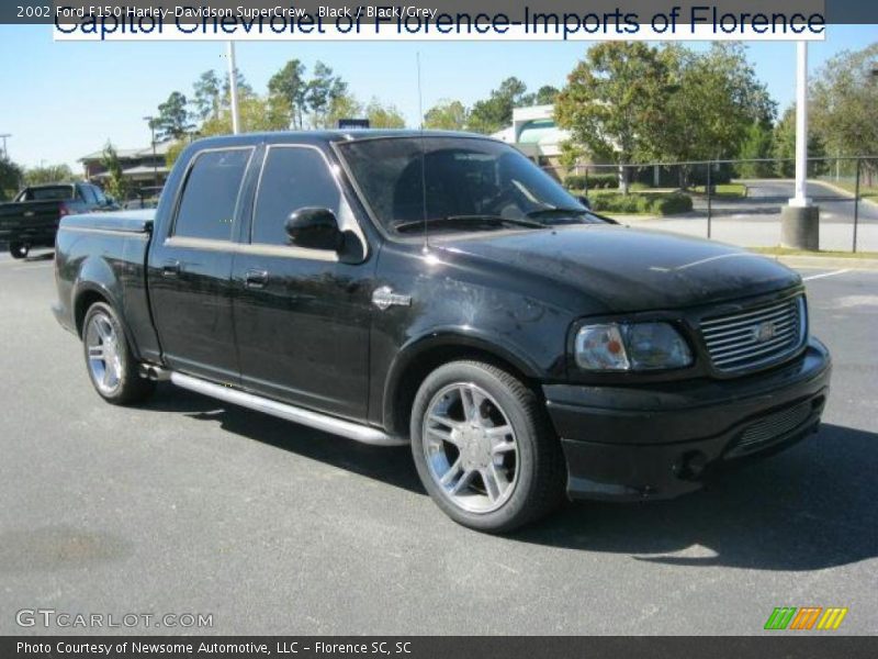 Black / Black/Grey 2002 Ford F150 Harley-Davidson SuperCrew